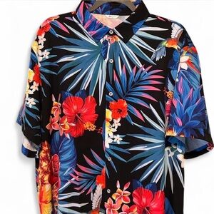 Tropical Floral Short Sleeve Shirt
